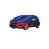 Allextreme NZV5002 Car Body Cover Compatible with New Jazz Custom Fit Dustproof UV Heat Resistant Indoor Outdoor Body Protection (Navy Blue & Blue with Mirror)