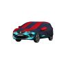 Allextreme MBV5004 Car Body Cover Compatible with Maruti Suzuki New Baleno Custom Fit Dustproof UV Heat Resistant Indoor Outdoor Body Protection (Navy Blue & Red with Mirror)