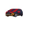 Allextreme MCV5004 Car Body Cover Compatible with Mini cooper Custom Fit Dustproof UV Heat Resistant Indoor Outdoor Body Protection (Navy Blue & Red with Mirror)