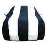 Allextreme NZV5005 Car Body Cover Compatible with New Jazz Custom Fit Dustproof UV Heat Resistant Indoor Outdoor Body Protection (Navy Blue & White with Mirror)
