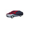 Allextreme CZ5004 Car Body Cover Compatible with City ZX Custom Fit Dustproof UV Heat Resistant Indoor Outdoor Body Protection (Navy Blue & Red with Mirror)