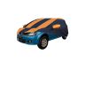 Allextreme MVK5003 Car Body Cover Compatible with Mahindra Verito Custom Fit Dustproof UV Heat Resistant Indoor Outdoor Body Protection (Navy Blue & Orange with Mirror)