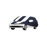 Allextreme VAK5005 Car Body Cover Compatible with Volkswagen Ameo Custom Fit Dustproof UV Heat Resistant Indoor Outdoor Body Protection (Navy Blue & White with Mirror)