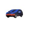 Allextreme VTK5002 Car Body Cover Compatible with Volkswagen Tiguan Custom Fit Dustproof UV Heat Resistant Indoor Outdoor Body Protection (Navy Blue & Blue with Mirror)