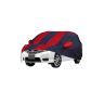 Allextreme CIK5004 Car Body Cover Compatible with City i-VTEC Custom Fit Dustproof UV Heat Resistant Indoor Outdoor Body Protection (Navy Blue & Red with Mirror)