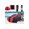 Allextreme CIK5004 Car Body Cover Compatible with City i-VTEC Custom Fit Dustproof UV Heat Resistant Indoor Outdoor Body Protection (Navy Blue & Red with Mirror)