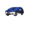 Allextreme CIK5002 Car Body Cover Compatible with City i-VTEC Custom Fit Dustproof UV Heat Resistant Indoor Outdoor Body Protection (Navy Blue & Blue with Mirror)