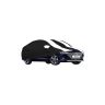 Allextreme HVK5006 Car Body Cover Compatible with Hyundai Verna Custom Fit Dustproof UV Heat Resistant Indoor Outdoor Body Protection (Black & White with Mirror)