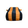 Allextreme CIK5003 Car Body Cover Compatible with City i-VTEC Custom Fit Dustproof UV Heat Resistant Indoor Outdoor Body Protection (Navy Blue & Orange with Mirror)