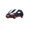 Allextreme VSK5005 Car Body Cover Compatible with Ford Aspire Custom Fit Dustproof UV Heat Resistant Indoor Outdoor Body Protection (Navy Blue & White with Mirror)