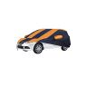 Allextreme MOS5003 Car Body Cover Compatible with Maruti Suzuki Swift Dzire Old Custom Fit Dustproof UV Heat Resistant Indoor Outdoor Body Protection (Navy Blue & Orange with Mirror)