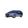 Allextreme SOE5002 Car Body Cover Compatible with Skoda Octavia Custom Fit Dustproof UV Heat Resistant Indoor Outdoor Body Protection (Navy Blue & Blue with Mirror)