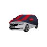 Allextreme SLE5004 Car Body Cover Compatible with Skoda Laura Custom Fit Dustproof UV Heat Resistant Indoor Outdoor Body Protection (Navy Blue & Red with Mirror)