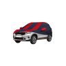 Allextreme MSE5003 Car Body Cover Compatible with Maruti Suzuki Sx4 Custom Fit Dustproof UV Heat Resistant Indoor Outdoor Body Protection (Navy Blue & Orange with Mirror)