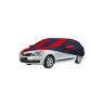 Allextreme SRE5004 Car Body Cover Compatible with Skoda Rapid Custom Fit Dustproof UV Heat Resistant Indoor Outdoor Body Protection (Navy Blue & Red with Mirror)