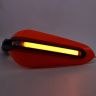 Allextreme EXHB2OR 7/8" 22mm Motorcycle Hand Guard with LED Light Universal Bike Handle Protector Shield Handlebar Protection Gear (Orange)