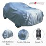 AllExtreme HS5001 Car Body Cover Compatible with Hyundai Santro Custom Fit Dustproof UV Heat Resistant Indoor Outdoor Body Protection (Blue with Mirror)