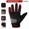 Allextreme Probiker Protective Full Finger Gloves Anti-Skid Surface Breathable Bike Riding Glove for Motorcycle Cycling Climbing Mountaineering Hiking (XL, Red)