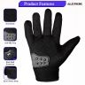 Allextreme Probiker Protective Full Finger Gloves Anti-Skid Surface Breathable Bike Riding Glove for Motorcycle Cycling Climbing Mountaineering Hiking (XL, Blue)