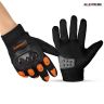 Allextreme Probiker Protective Full Finger Gloves Anti-Skid Surface Breathable Bike Riding Glove for Motorcycle Cycling Climbing Mountaineering Hiking (XXL, Orange)