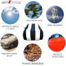 Allextreme HVG5005 Car Body Cover Compatible with Hyundai Venue Custom Fit Dustproof UV Heat Resistant Indoor Outdoor Body Protection (Navy Blue & White with Mirror)