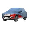 Allextreme MBG5001 Car Body Cover Compatible with Maruti Suzuki Brezza Custom Fit Dustproof UV Heat Resistant Indoor Outdoor Body Protection (Blue with Mirror)