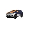 Allextreme JCP5003 Car Body Cover Compatible with Jeep Compass Custom Fit Dustproof UV Heat Resistant Indoor Outdoor Body Protection (Navy Blue & Orange with Mirror)
