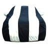 Allextreme MXP5005 Car Body Cover Compatible with Maruti Suzuki XL6 Custom Fit Dustproof UV Heat Resistant Indoor Outdoor Body Protection (Navy Blue & White with Mirror)