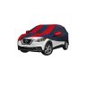 Allextreme NKP5002 Car Body Cover Compatible with Nissan Kicks Custom Fit Dustproof UV Heat Resistant Indoor Outdoor Body Protection (Navy Blue & Blue with Mirror)