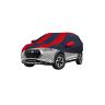 Allextreme NMP5004 Car Body Cover Compatible with Nissan Magnite Custom Fit Dustproof UV Heat Resistant Indoor Outdoor Body Protection (Navy Blue & Red with Mirror)