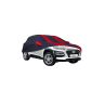 Allextreme HKP5004 Car Body Cover Compatible with Hyundai Kona Custom Fit Dustproof UV Heat Resistant Indoor Outdoor Body Protection (Navy Blue & Red with Mirror)