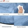 Allextreme MXP5001 Car Body Cover Compatible with Maruti Suzuki XL6 Custom Fit Dustproof UV Heat Resistant Indoor Outdoor Body Protection (Blue with Mirror)