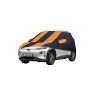 Allextreme HKP5003 Car Body Cover Compatible with Hyundai Kona Custom Fit Dustproof UV Heat Resistant Indoor Outdoor Body Protection (Navy Blue & Orange with Mirror)