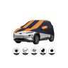Allextreme HKP5003 Car Body Cover Compatible with Hyundai Kona Custom Fit Dustproof UV Heat Resistant Indoor Outdoor Body Protection (Navy Blue & Orange with Mirror)