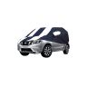 Allextreme NTP5005 Car Body Cover Compatible with Nissan Terrano Custom Fit Dustproof UV Heat Resistant Indoor Outdoor Body Protection (Navy Blue & White with Mirror)