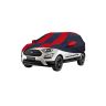 Allextreme MEP5004 Car Body Cover Compatible with Ford Eco Sport Custom Fit Dustproof UV Heat Resistant Indoor Outdoor Body Protection (Navy Blue & Red with Mirror)
