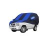 Allextreme TSZ5002 Car Body Cover Compatible with Tata Sumo Custom Fit Dustproof UV Heat Resistant Indoor Outdoor Body Protection (Navy Blue & Blue with Mirror)