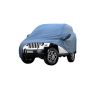 Allextreme TMZ5001 Car Body Cover Compatible with Mahindra Thar Custom Fit Dustproof UV Heat Resistant Indoor Outdoor Body Protection (Blue with Mirror)