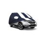 Allextreme CRZ5005 Car Body Cover Compatible with CR-V Custom Fit Dustproof UV Heat Resistant Indoor Outdoor Body Protection (Navy Blue & White with Mirror)