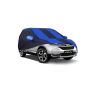 Allextreme CRZ5002 Car Body Cover Compatible with CR-V Custom Fit Dustproof UV Heat Resistant Indoor Outdoor Body Protection (Navy Blue & Blue with Mirror)