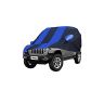 Allextreme JJZ5002 Car Body Cover Compatible with Jeep Custom Fit Dustproof UV Heat Resistant Indoor Outdoor Body Protection (Navy Blue & Blue with Mirror)
