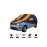 Allextreme CRZ5003 Car Body Cover Compatible with CR-V Custom Fit Dustproof UV Heat Resistant Indoor Outdoor Body Protection (Navy Blue & Orange with Mirror)
