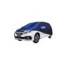 Allextreme HMZ5002 Car Body Cover Compatible with Mobilio Custom Fit Dustproof UV Heat Resistant Indoor Outdoor Body Protection (Navy Blue & Blue with Mirror)