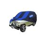 Allextreme MMZ5002 Car Body Cover Compatible with Mahindra Marshal Custom Fit Dustproof UV Heat Resistant Indoor Outdoor Body Protection (Navy Blue & Blue with Mirror)