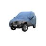 Allextreme JJZ5001 Car Body Cover Compatible with Jeep Custom Fit Dustproof UV Heat Resistant Indoor Outdoor Body Protection (Blue with Mirror)