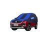 Allextreme MHZ5002 Car Body Cover Compatible with MG Hector Custom Fit Dustproof UV Heat Resistant Indoor Outdoor Body Protection (Navy Blue & Blue with Mirror)