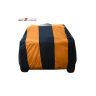 Allextreme HMZ5003 Car Body Cover Compatible with Mobilio Custom Fit Dustproof UV Heat Resistant Indoor Outdoor Body Protection (Navy Blue & Orange with Mirror)