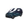 Allextreme RMZ5005 Car Body Cover Compatible with Mahindra Marazzo Custom Fit Dustproof UV Heat Resistant Indoor Outdoor Body Protection (Navy Blue & White with Mirror)