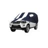 Allextreme MSZ5005 Car Body Cover Compatible with Mahindra Scorpio Custom Fit Dustproof UV Heat Resistant Indoor Outdoor Body Protection (Navy Blue & White with Mirror)