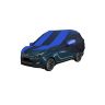 Allextreme RMZ5002 Car Body Cover Compatible with Mahindra Marazzo Custom Fit Dustproof UV Heat Resistant Indoor Outdoor Body Protection (Navy Blue & Blue with Mirror)
